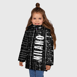 Куртка зимняя для девочки Milano - autumn - winter 2025, цвет: 3D-светло-серый — фото 2