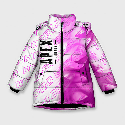 Зимняя куртка для девочки Apex Legends pro gaming: по-вертикали / 3D-Черный – фото 1