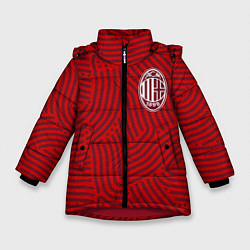Зимняя куртка для девочки AC Milan отпечатки