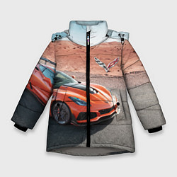 Зимняя куртка для девочки Chevrolet Corvette - Motorsport - Desert