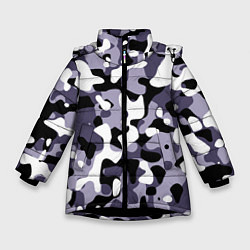 Куртка зимняя для девочки Камуфляж Common City, цвет: 3D-черный