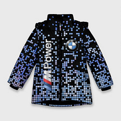 Зимняя куртка для девочки BMW - M Power - pattern