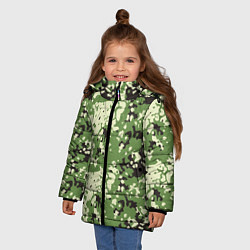 Куртка зимняя для девочки Камуфляж Flectar-D, цвет: 3D-светло-серый — фото 2