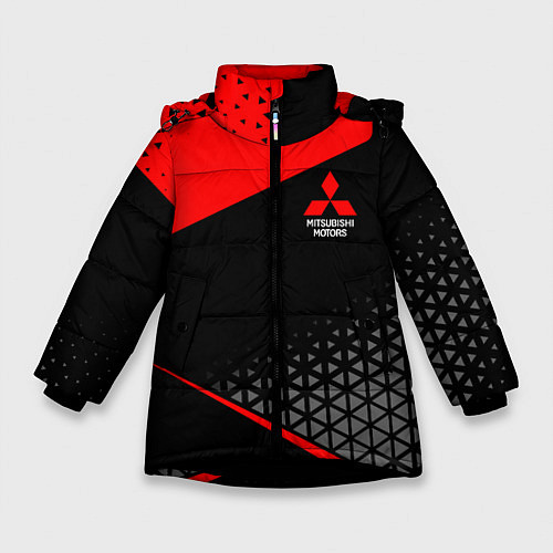 Зимняя куртка для девочки Mitsubishi - Sportwear / 3D-Черный – фото 1