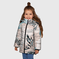 Куртка зимняя для девочки Конец осени - начало зимы, цвет: 3D-черный — фото 2