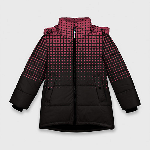 Зимняя куртка для девочки Неоновые груги / 3D-Черный – фото 1