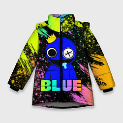 Куртка зимняя для девочки Rainbow Friends - Blue, цвет: 3D-светло-серый