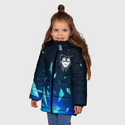 Куртка зимняя для девочки Poppy Playtime взрыв частиц, цвет: 3D-черный — фото 2