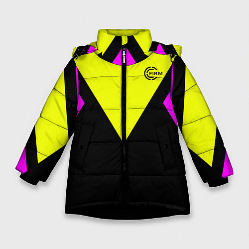 Зимняя куртка для девочки FIRM прямиком из восьмидесятых / 3D-Черный – фото 1