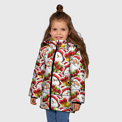 Куртка зимняя для девочки Новогодний праздник, цвет: 3D-красный — фото 2