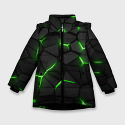 Зимняя куртка для девочки Green neon steel