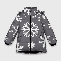 Зимняя куртка для девочки Snow in grey