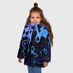 Куртка зимняя для девочки Смешение фракций, цвет: 3D-светло-серый — фото 2