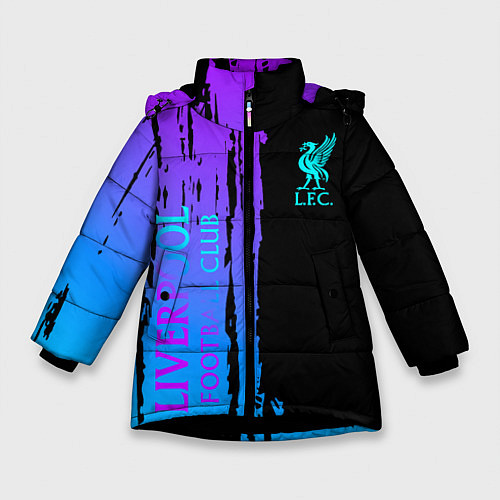 Зимняя куртка для девочки Liverpool FC sport / 3D-Черный – фото 1