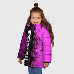 Куртка зимняя для девочки Mazda pro racing: по-вертикали, цвет: 3D-черный — фото 2