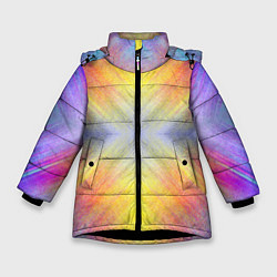 Куртка зимняя для девочки В светлый путь, цвет: 3D-черный