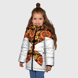 Куртка зимняя для девочки Xoxloma, цвет: 3D-светло-серый — фото 2