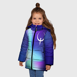Куртка зимняя для девочки Quake northern cold, цвет: 3D-черный — фото 2