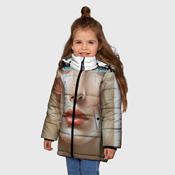 Куртка зимняя для девочки Светолика, цвет: 3D-красный — фото 2