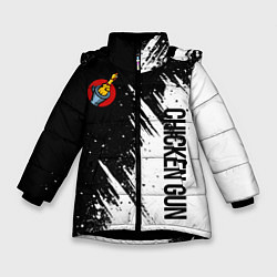 Зимняя куртка для девочки Chicken gun - белая краска