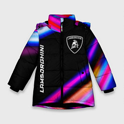 Зимняя куртка для девочки Lamborghini speed lights
