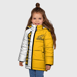 Куртка зимняя для девочки Honda sign, цвет: 3D-черный — фото 2