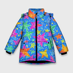 Зимняя куртка для девочки Морские мотивы