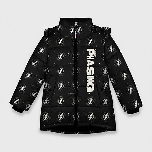 Зимняя куртка для девочки Flash keep phasing / 3D-Черный – фото 1
