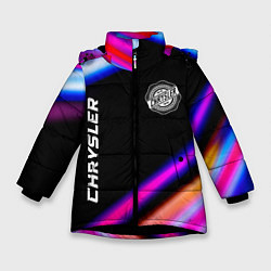 Куртка зимняя для девочки Chrysler speed lights, цвет: 3D-черный