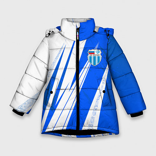 Зимняя куртка для девочки Ротор - футбольный клуб / 3D-Черный – фото 1