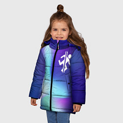Куртка зимняя для девочки Portal northern cold, цвет: 3D-черный — фото 2