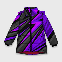 Зимняя куртка для девочки Спорт униформа - пурпурный