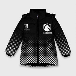 Куртка зимняя для девочки Team Liquid black, цвет: 3D-черный