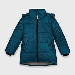 Куртка зимняя для девочки Фантазия в синем, цвет: 3D-светло-серый