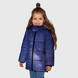 Куртка зимняя для девочки Космическая ностальгия, цвет: 3D-светло-серый — фото 2