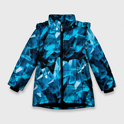 Зимняя куртка для девочки Кристаллическая текстура