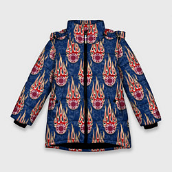 Зимняя куртка для девочки Ставки, фишки, покер
