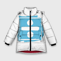 Куртка зимняя для девочки Ed Sheeran Divide, цвет: 3D-красный