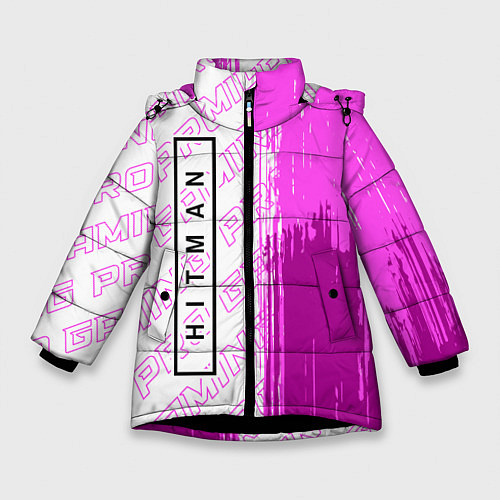 Зимняя куртка для девочки Hitman pro gaming: по-вертикали / 3D-Черный – фото 1