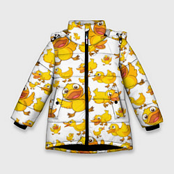 Зимняя куртка для девочки Yellow ducklings