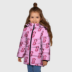 Куртка зимняя для девочки B is for Barbie, цвет: 3D-светло-серый — фото 2