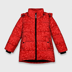 Куртка зимняя для девочки Энергия сила, цвет: 3D-черный