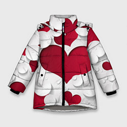 Куртка зимняя для девочки С любовью для вас, цвет: 3D-светло-серый