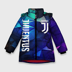 Зимняя куртка для девочки Juventus logo blue