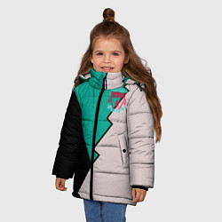 Куртка зимняя для девочки Выездная форма Ливерпуль, цвет: 3D-светло-серый — фото 2