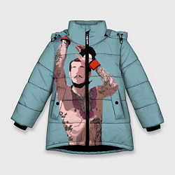 Куртка зимняя для девочки Suga sean omelly, цвет: 3D-черный