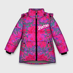 Куртка зимняя для девочки Barbie - fashion pattern, цвет: 3D-светло-серый