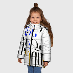 Куртка зимняя для девочки Армения моя Алфавит, цвет: 3D-красный — фото 2