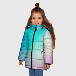 Куртка зимняя для девочки Розовоголубые цвета, цвет: 3D-светло-серый — фото 2
