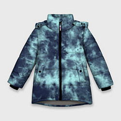 Куртка зимняя для девочки Tie-Dye дизайн, цвет: 3D-светло-серый
